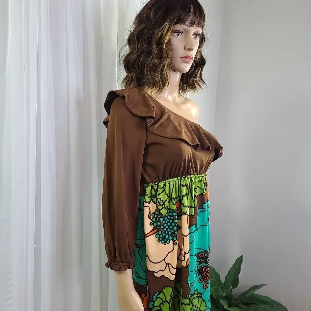 Judith March One Shoulder Mini Dress Small - Picture 2 of 8